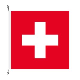 Fahne, eingesetzt Schweiz, 120 x 120 cm