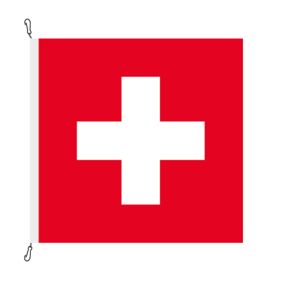 Fahne, eingesetzt Schweiz, 500 x 500 cm
